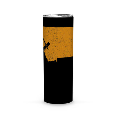 Montana Square & Compass Freemason symbol state map -Skinny Tumbler