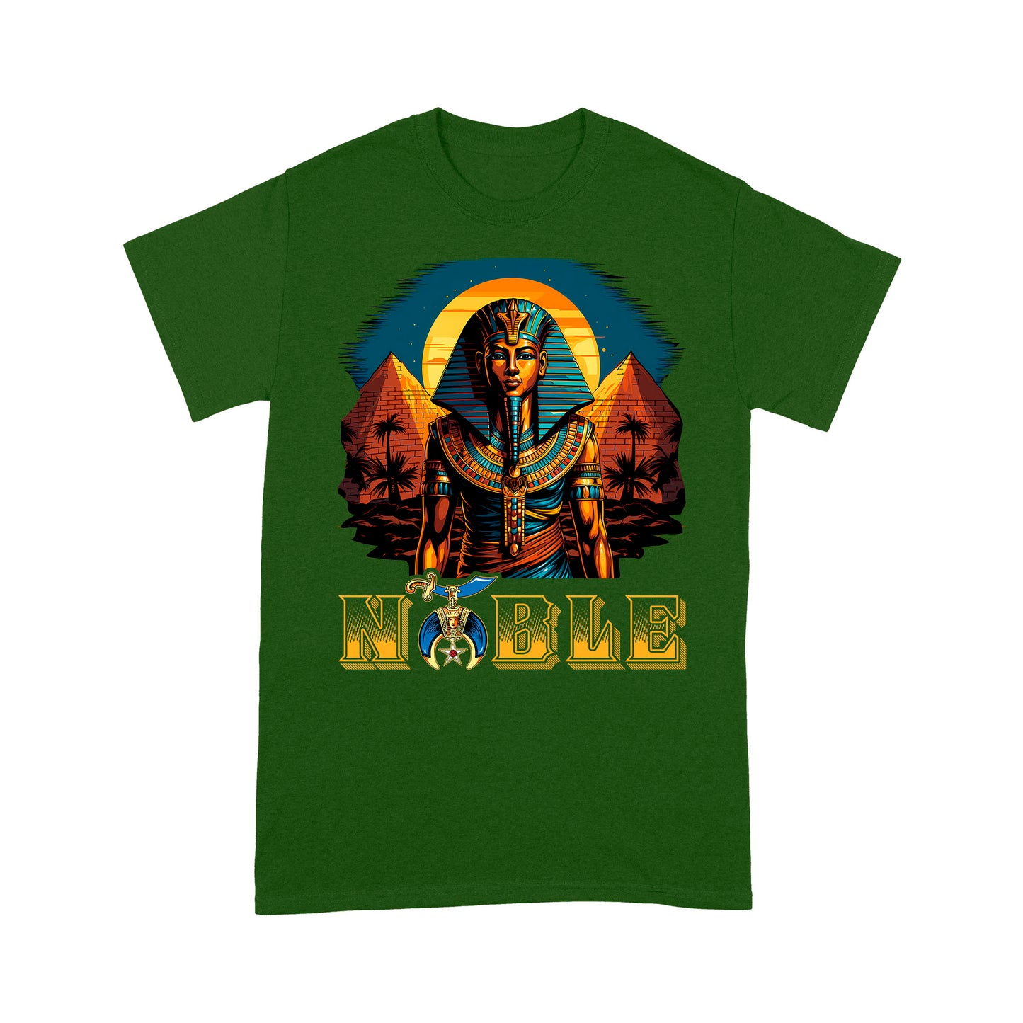 Noble Shriner Egyptian Pharaoh King Pyramids - T Shirt - MS230728_03