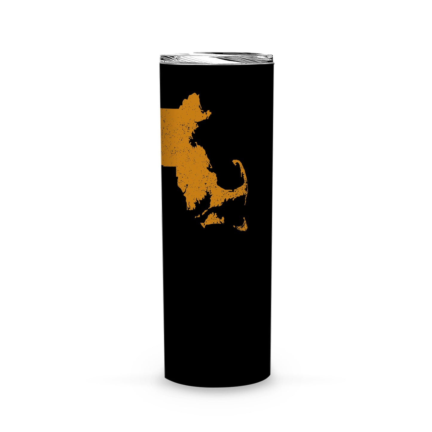 Massachusetts Square & Compass Freemason symbol state map -Skinny Tumbler