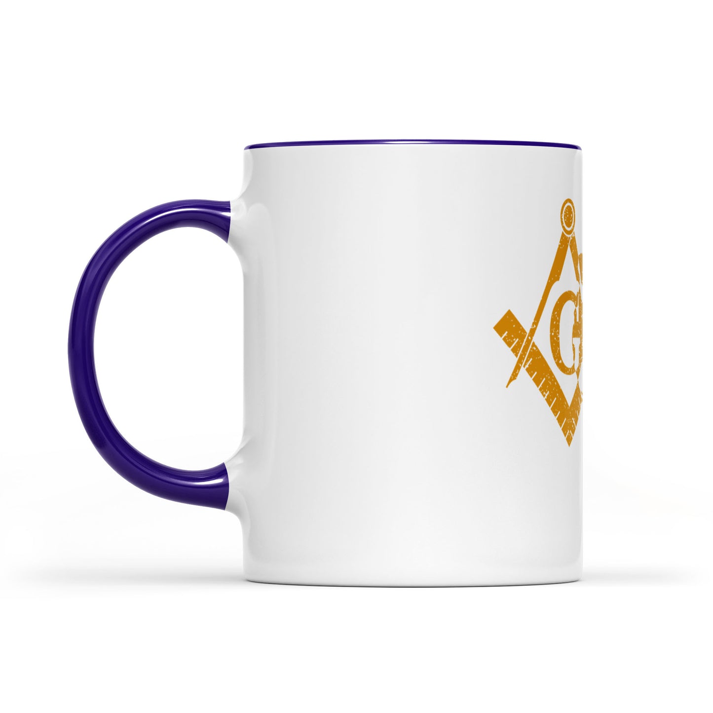 Illinois square & compass freemason symbol state map - Accent Mug