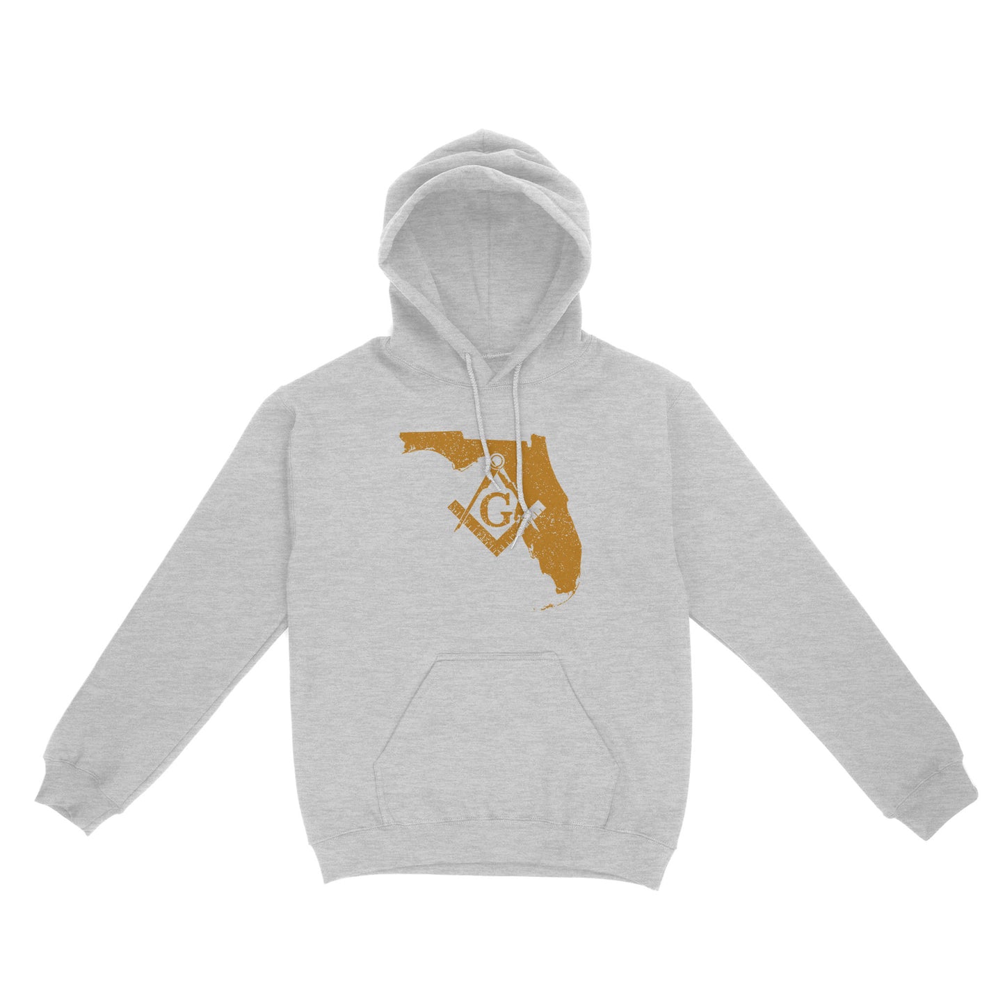 Florida Freemason State Map Square & Compass Symbol - Hoodie