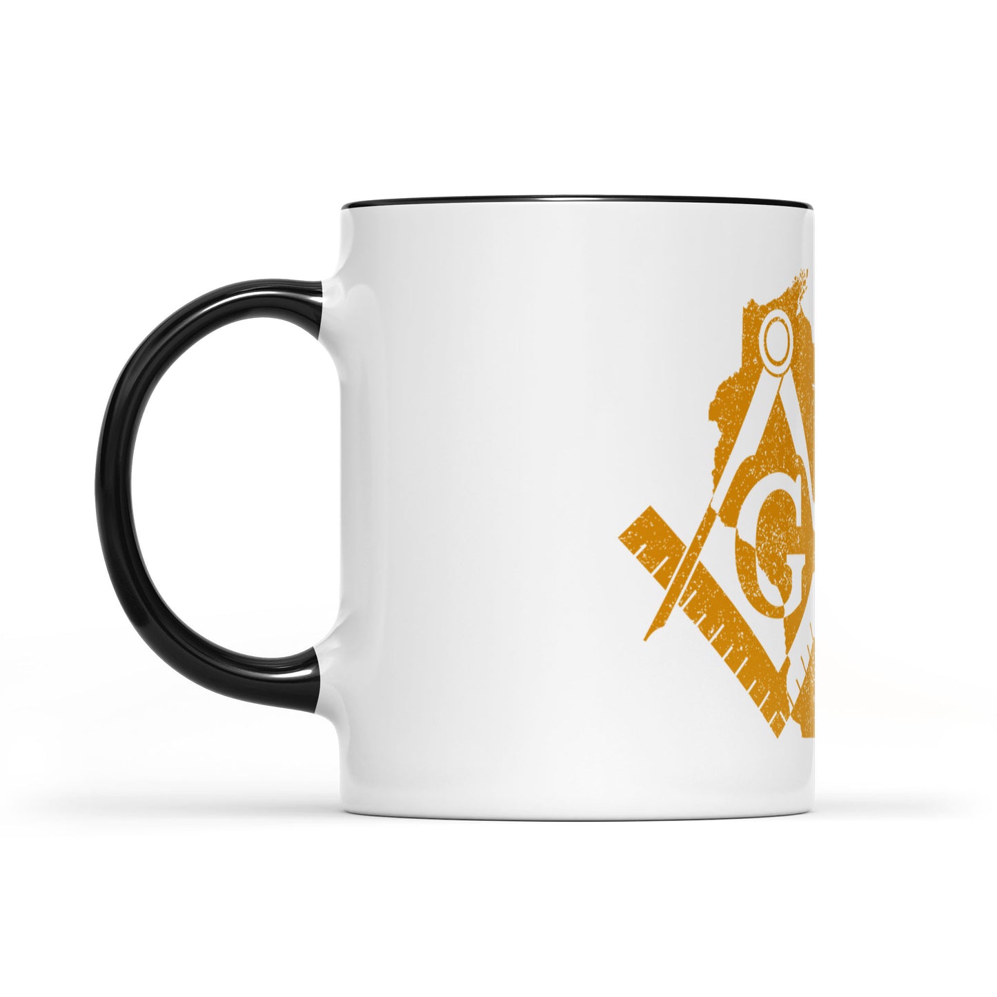 Wisconsin square & compass freemason symbol state map - Accent Mug