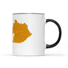 Kentucky square & compass freemason symbol state map - Accent Mug