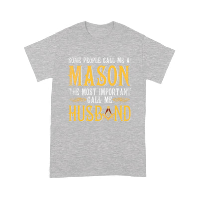 Call Me Husband Freemason - Premium T Shirt