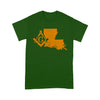 Louisiana Freemason State Map Square & Compass Symbol - T Shirt