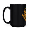 Wisconsin square & compass freemason symbol state map - Black Mug