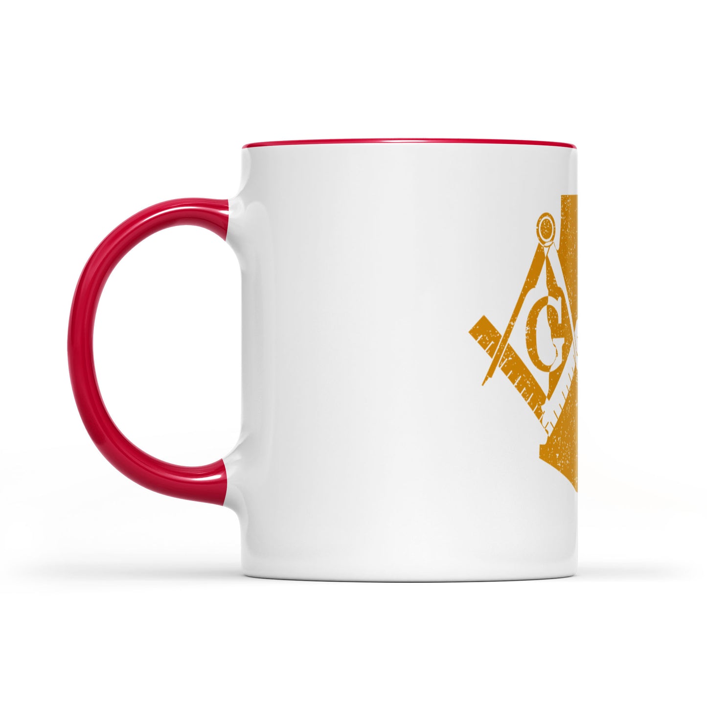 Colorado square & compass freemason symbol state map - Accent Mug