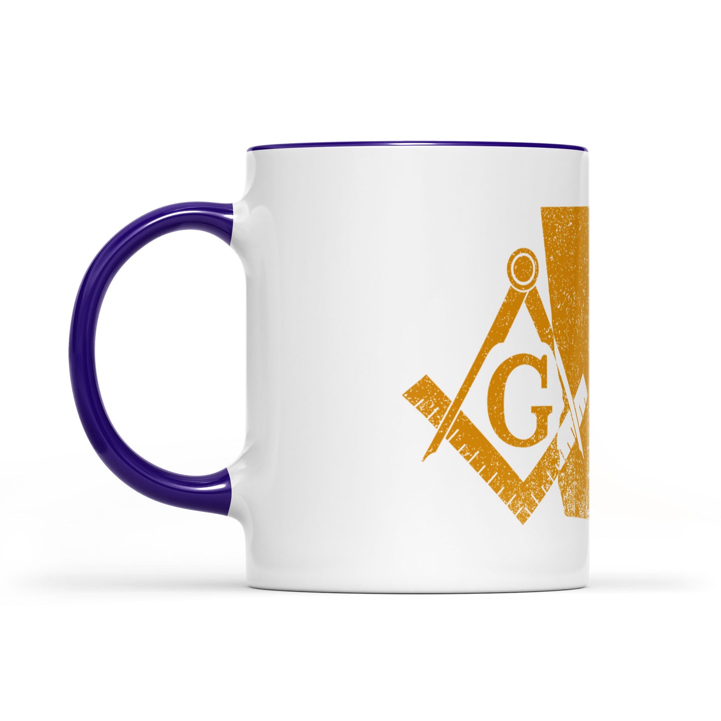 Georgia square & compass freemason symbol state map - Accent Mug