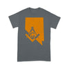 Nevada Freemason State Map Square & Compass Symbol - T Shirt