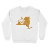 New York Freemason State Map Square & Compass Symbol - Sweatshirt