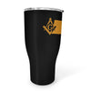 Massachusetts Square & Compass Freemason symbol state map - 30oz Fat Tumbler