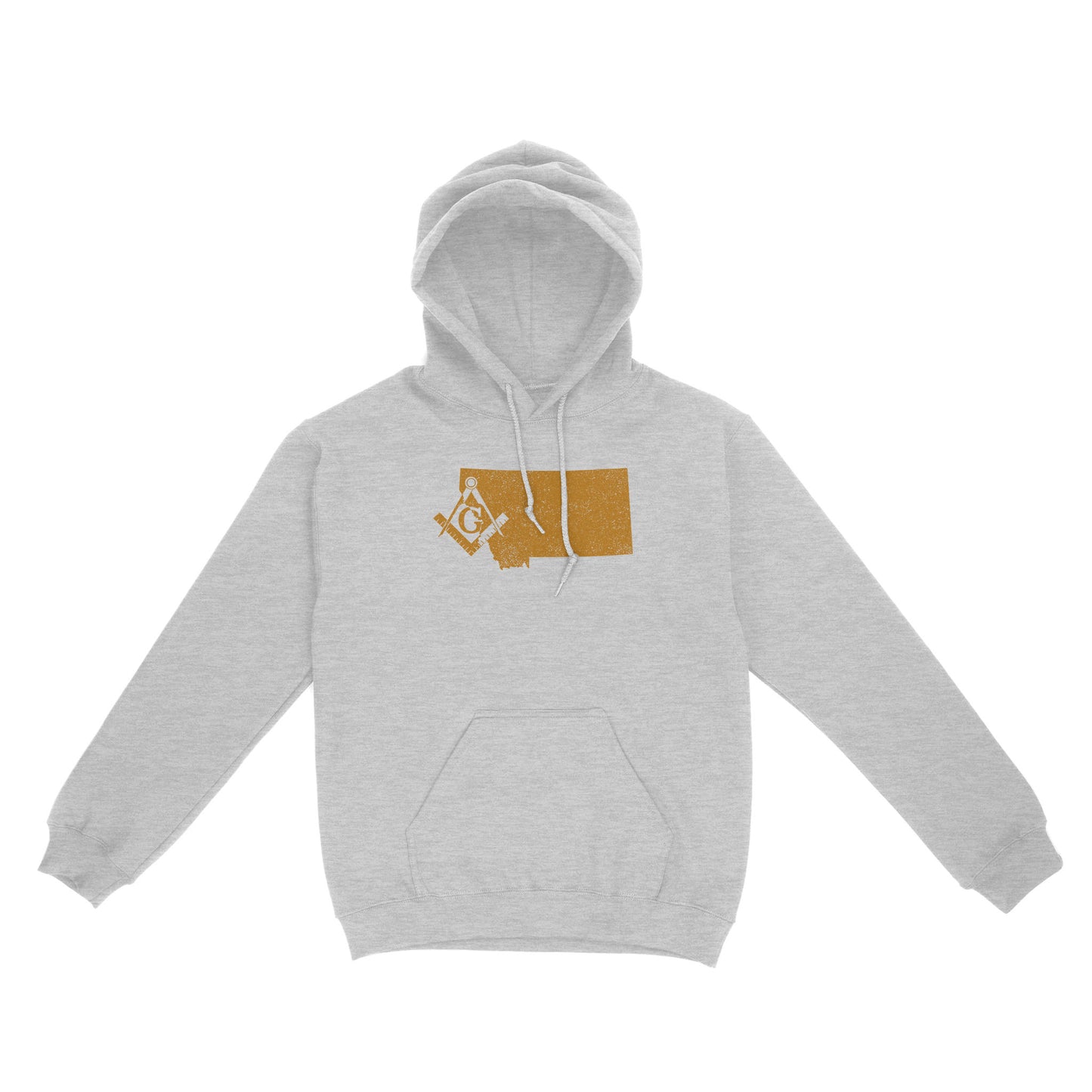 Montana Freemason State Map Square & Compass Symbol - Hoodie