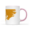 North Carolina square & compass freemason symbol state map - Accent Mug