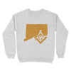 Connecticut Freemason State Square & Compass Symbol - Sweatshirt