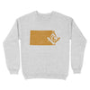 North Dakota Freemason State Map Square & Compass Symbol - Sweatshirt