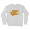 Washington Freemason State Map Square & Compass Symbol - Sweatshirt