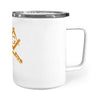 Alaska square & compass freemason symbol state map - Insulated Mug