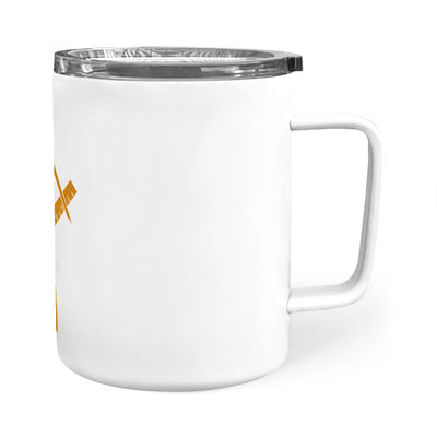 Delaware square & compass freemason symbol state map - Insulated Mug