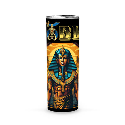 Noble Shriner Pharaoh King Tutankhamun Pyramids - Skinny Tumbler - MS230728_09