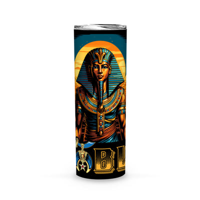 Noble Shriner Pharaoh King Pyramids - Skinny Tumbler - MS230728_03