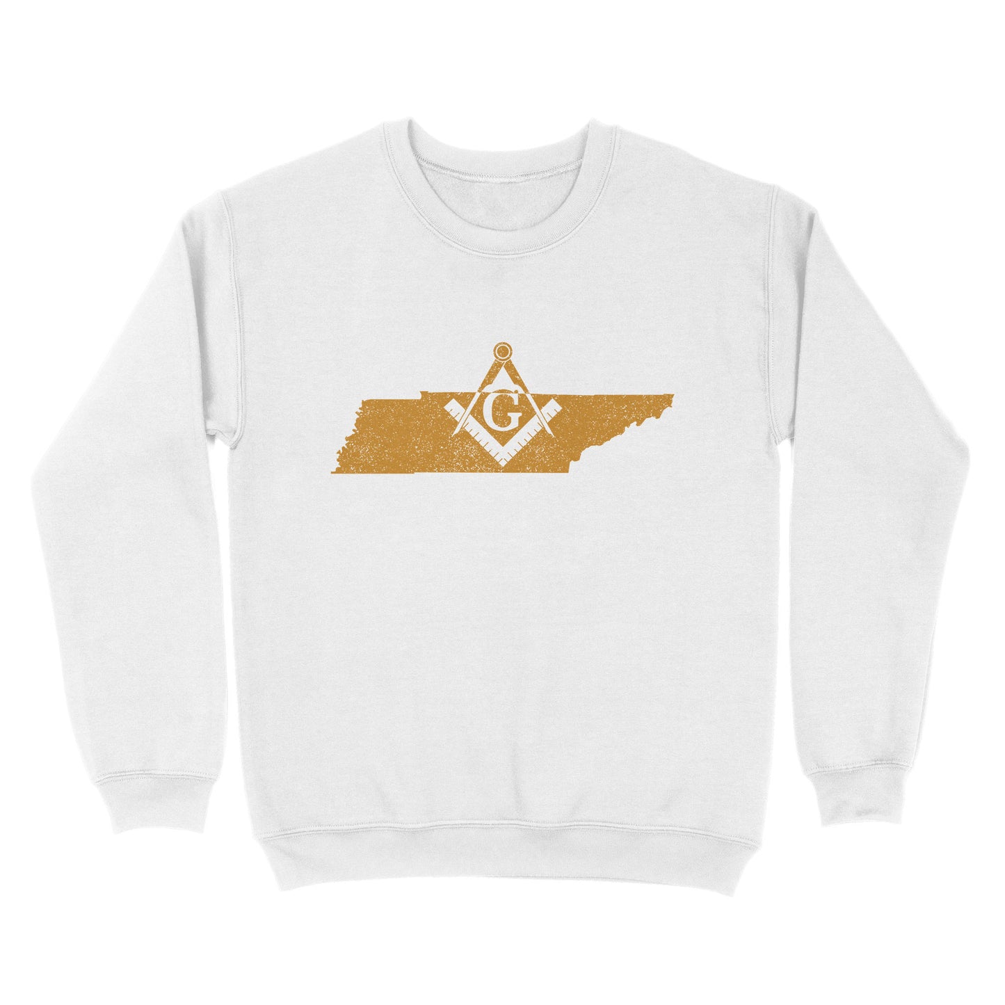 Tennessee Freemason State Map Square & Compass Symbol - Sweatshirt