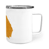 Georgia square & compass freemason symbol state map - Insulated Mug