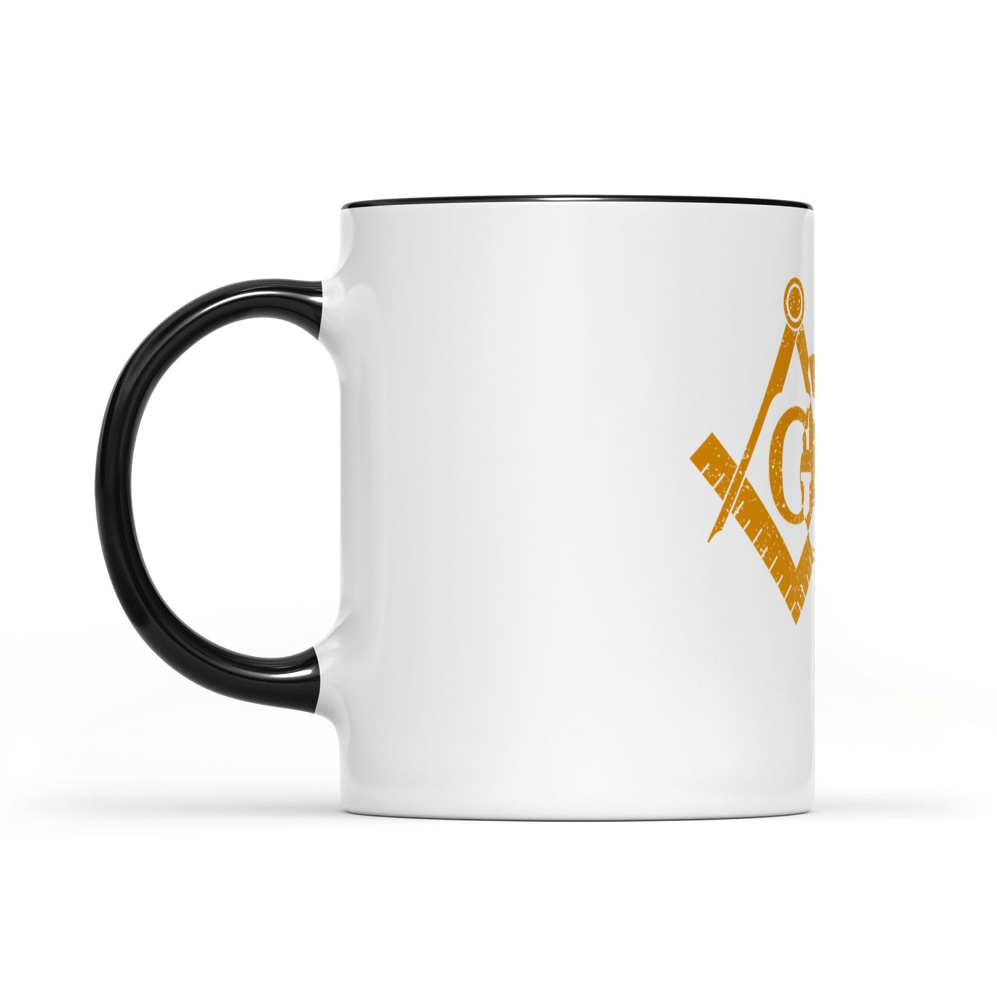 Illinois square & compass freemason symbol state map - Accent Mug