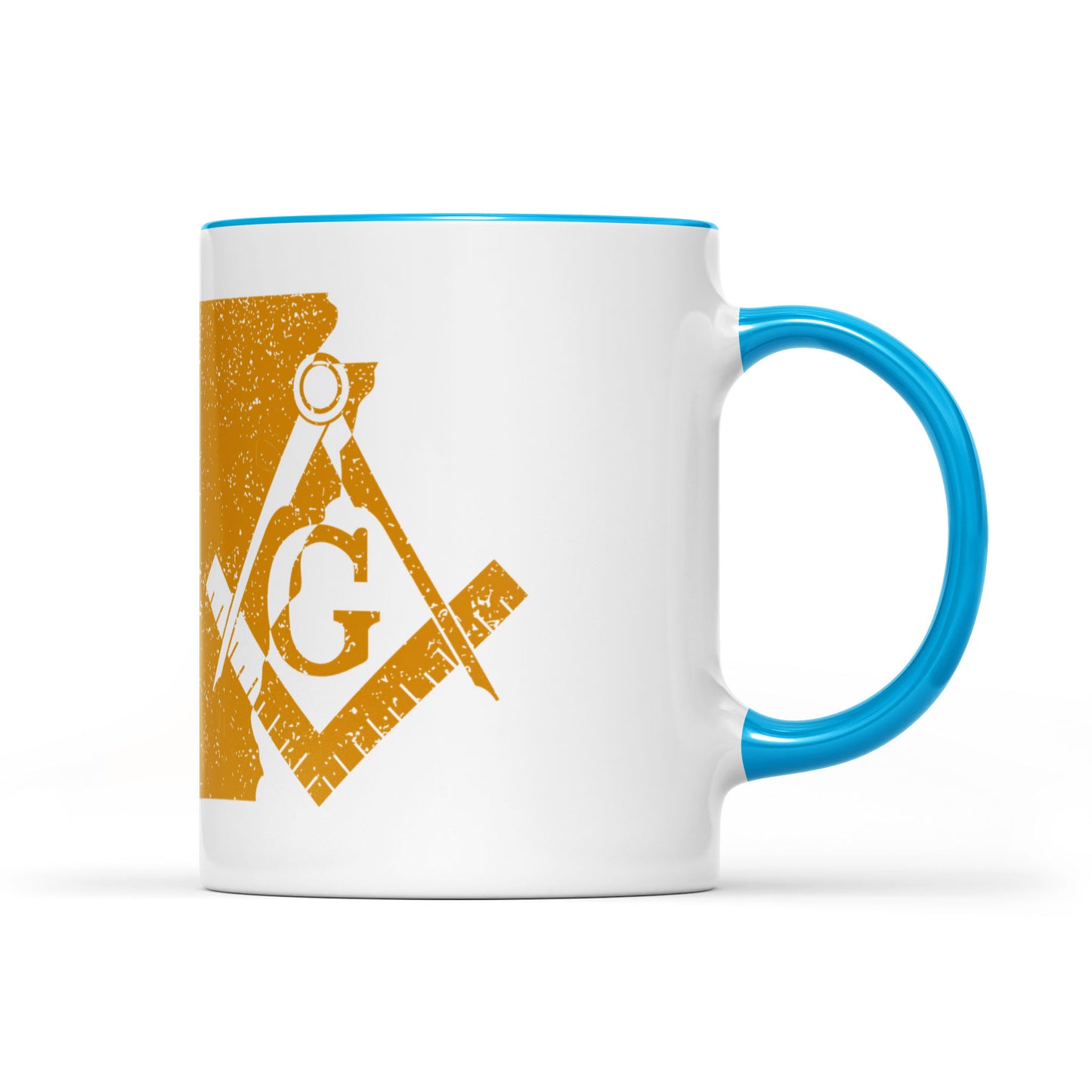 Arkansas square & compass freemason symbol state map - Accent Mug