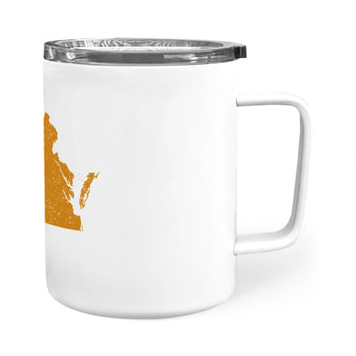 Virginia square & compass freemason symbol state map - Insulated Mug