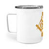 Utah square & compass freemason symbol state map - Insulated Mug