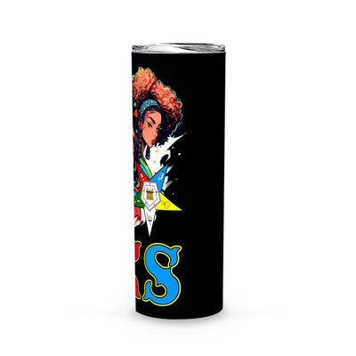 OES Black Beautiful Sisters Squad Team FATAL - Skinny Tumbler - OES230710_04