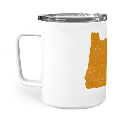 Oregon square & compass freemason symbol state map - Insulated Mug