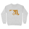 Maryland Freemason State Map Square & Compass Symbol - Sweatshirt