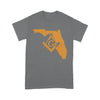 Florida Freemason State Map Square & Compass Symbol - T Shirt