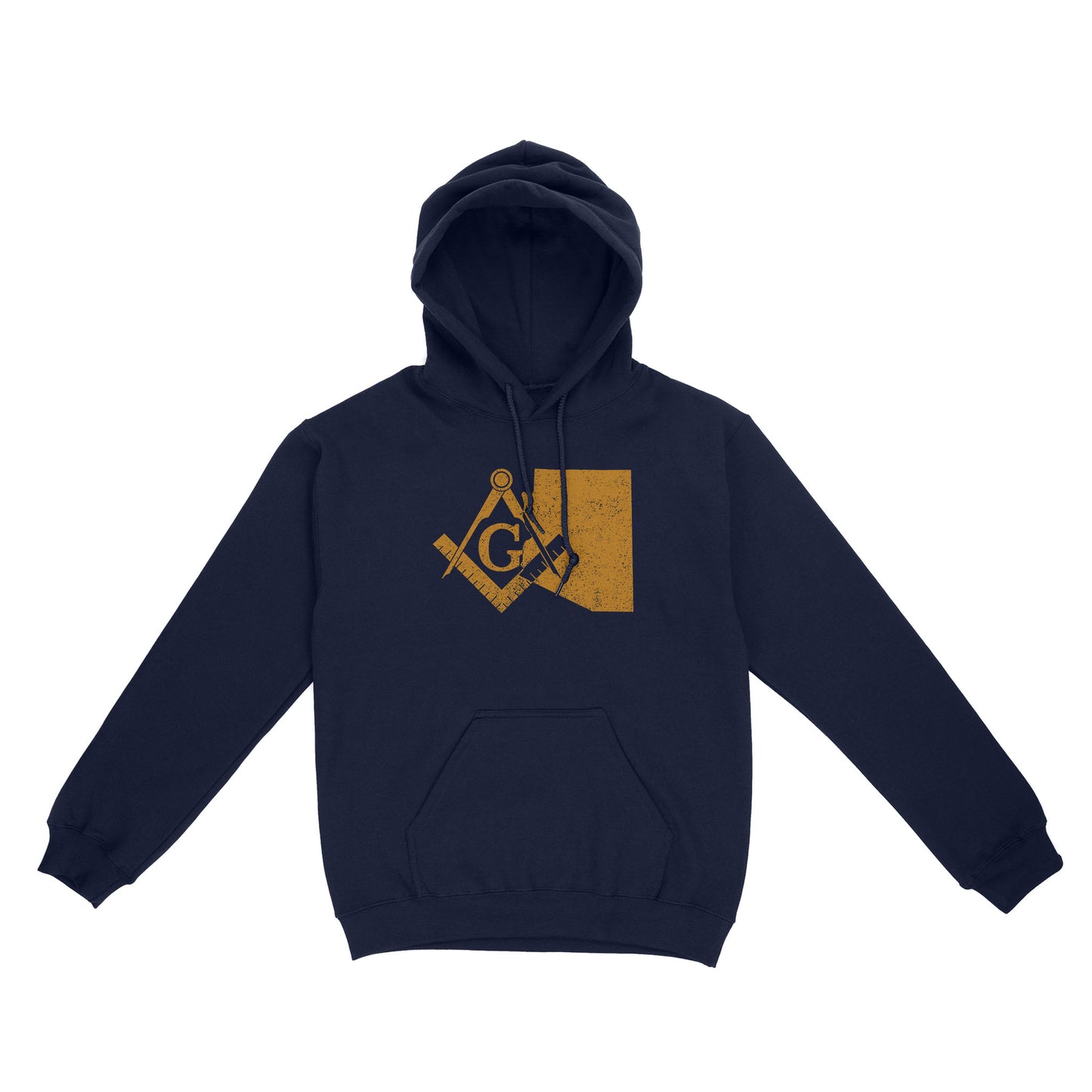 Arizona Freemason State Map Square & Compass Symbol - Hoodie