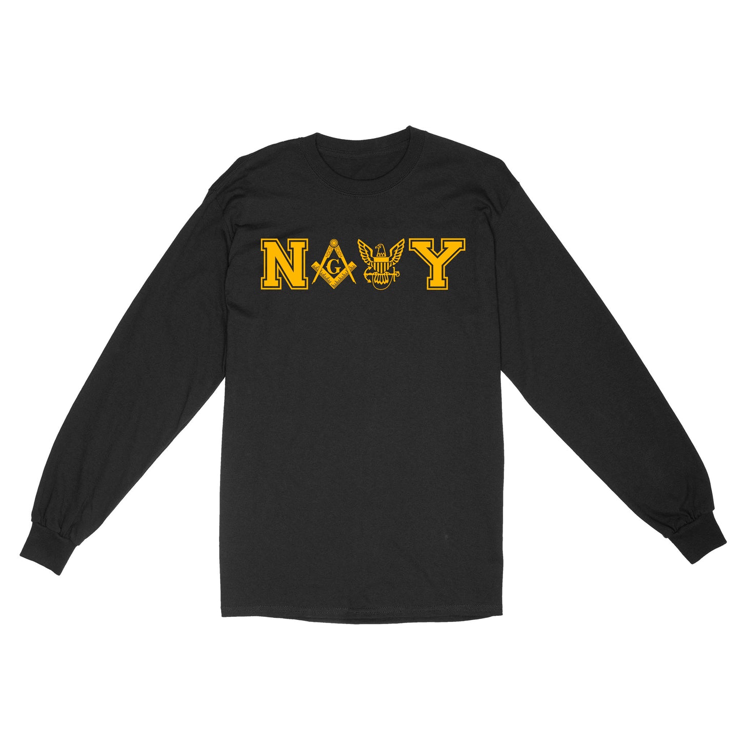 Navy Freemason - Long Sleeve