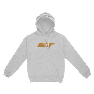 Tennessee Freemason State Map Square & Compass Symbol - Hoodie