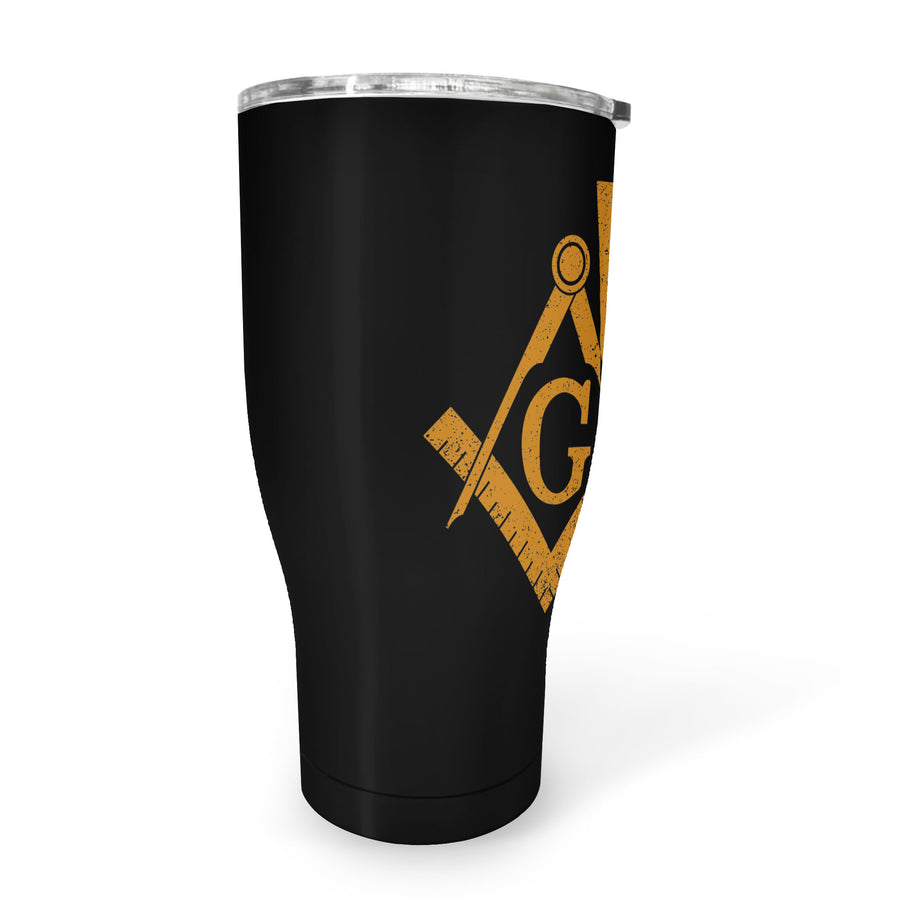 Georgia Square & Compass Freemason symbol state map - 30oz Fat Tumbler