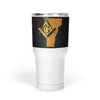 Vermont Square & Compass Freemason symbol state map - Large Tumbler