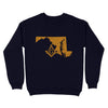 Maryland Freemason State Map Square & Compass Symbol - Sweatshirt