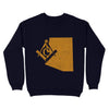 Colorado Freemason State Map Square & Compass Symbol - Sweatshirt