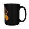 California square & compass freemason symbol state map - Black Mug