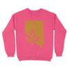 Nevada Freemason State Map Square & Compass Symbol - Sweatshirt