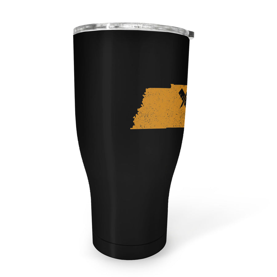 Tennessee Square & Compass Freemason symbol state map - 30oz Fat Tumbler