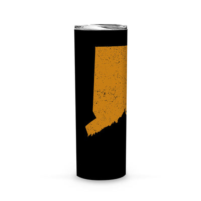 Connecticut Square & Compass Freemason symbol state map -Skinny Tumbler