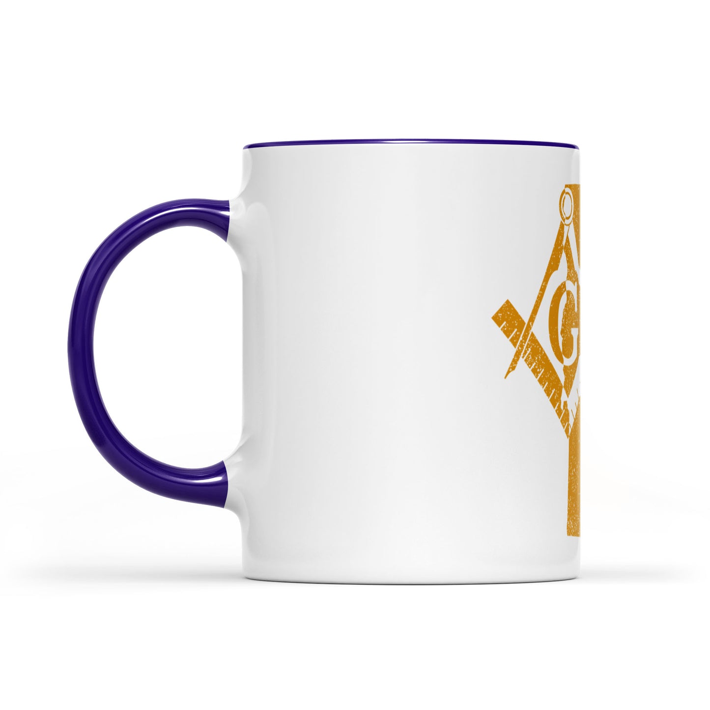 Vermont square & compass freemason symbol state map - Accent Mug