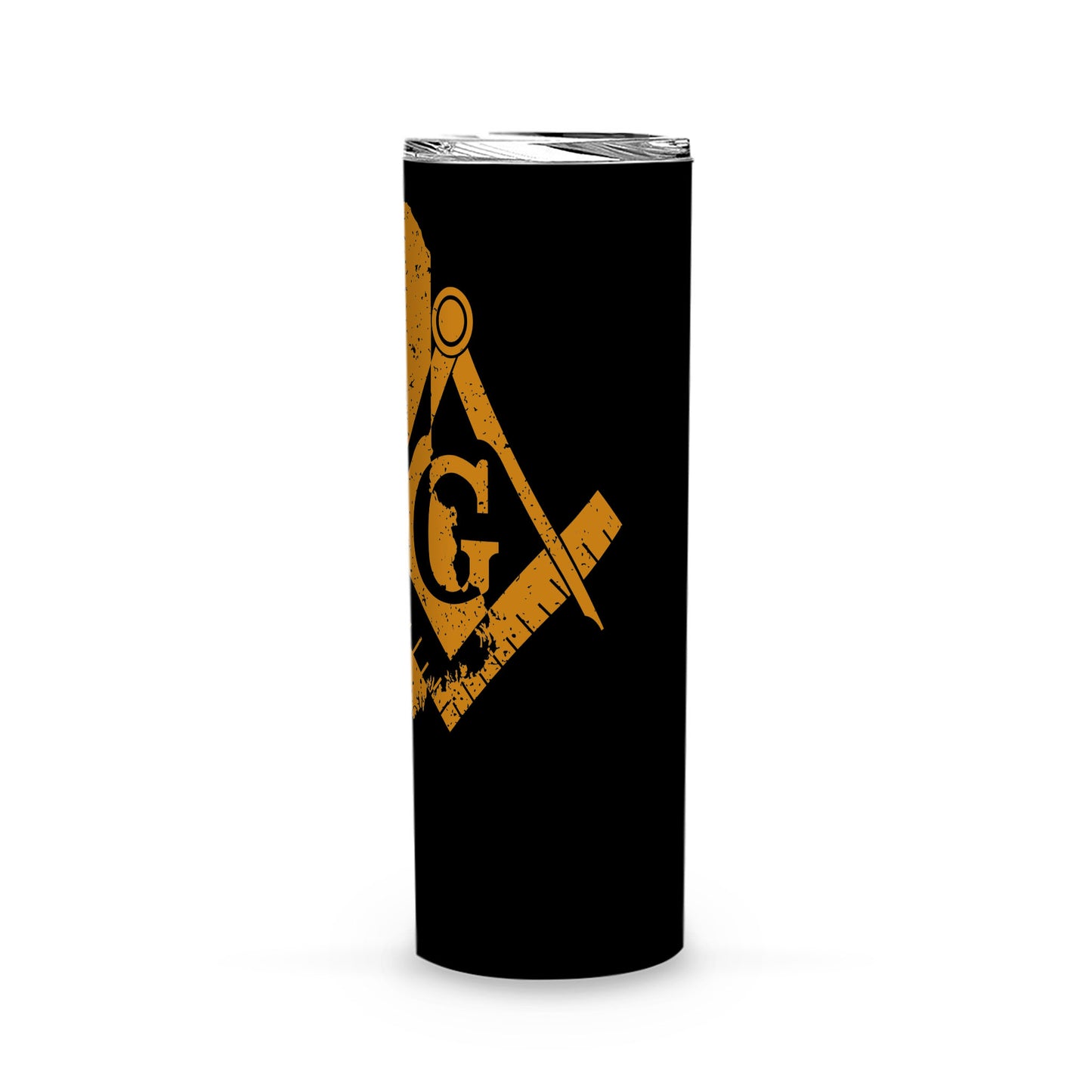 Maine Square & Compass Freemason symbol state map -Skinny Tumbler