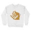 Wisconsin Freemason State Map Square & Compass Symbol - Sweatshirt