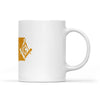 Washington square & compass freemason symbol state map - White Mug