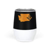 Washington Square & Compass Freemason symbol state map - Wine Tumbler